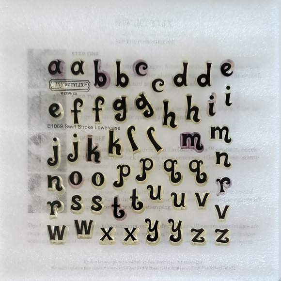 Close To My Heart Swirl Stroke Lowercase (B1069) - Picture 1 of 3